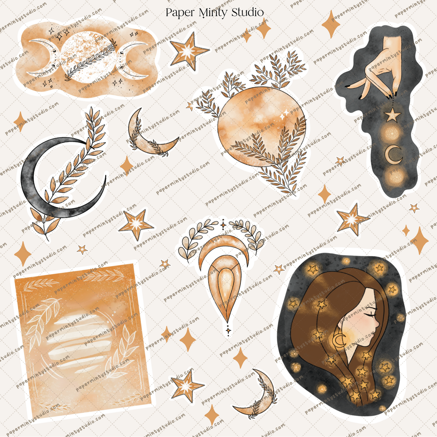 Printable Sticker Sheet Capture The Night