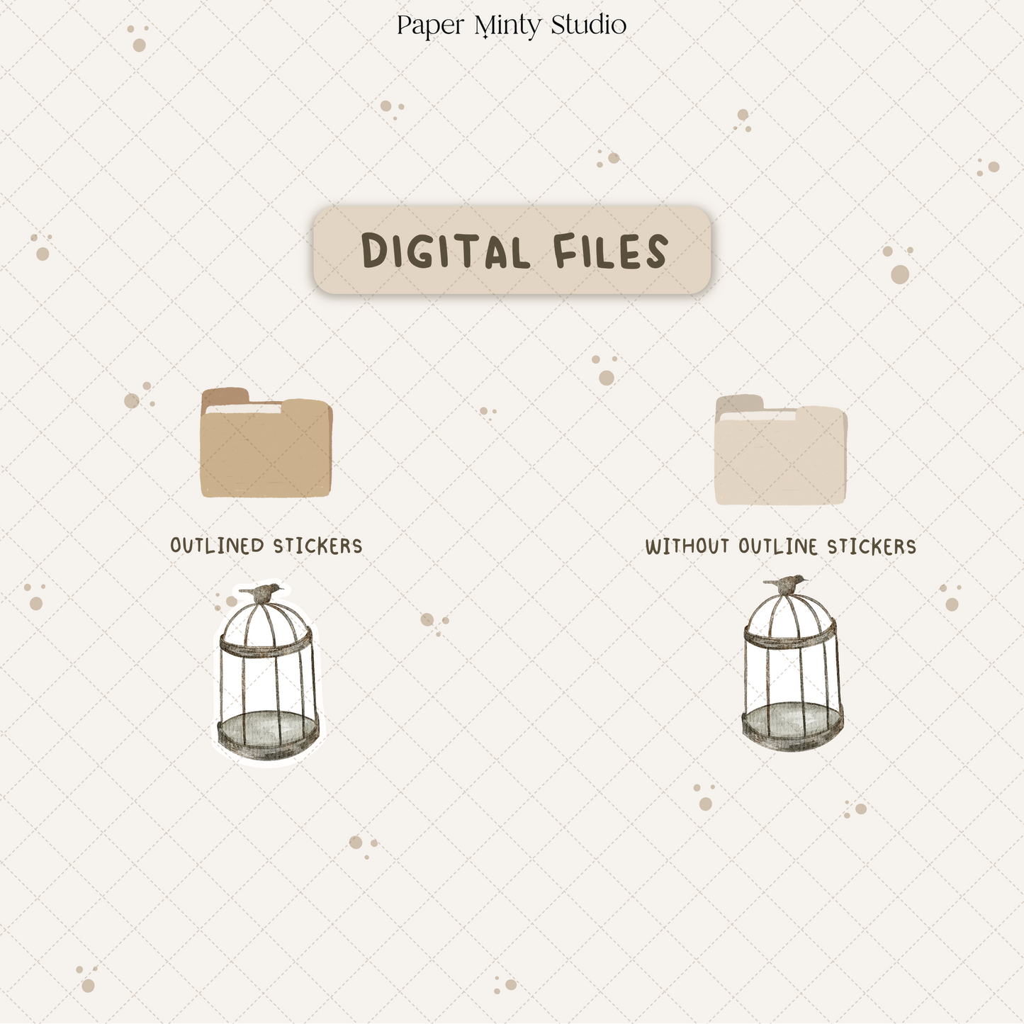 Farmhouse Decor Printable Sticker Sheet and Digital GoodNotes Sticker Sheet