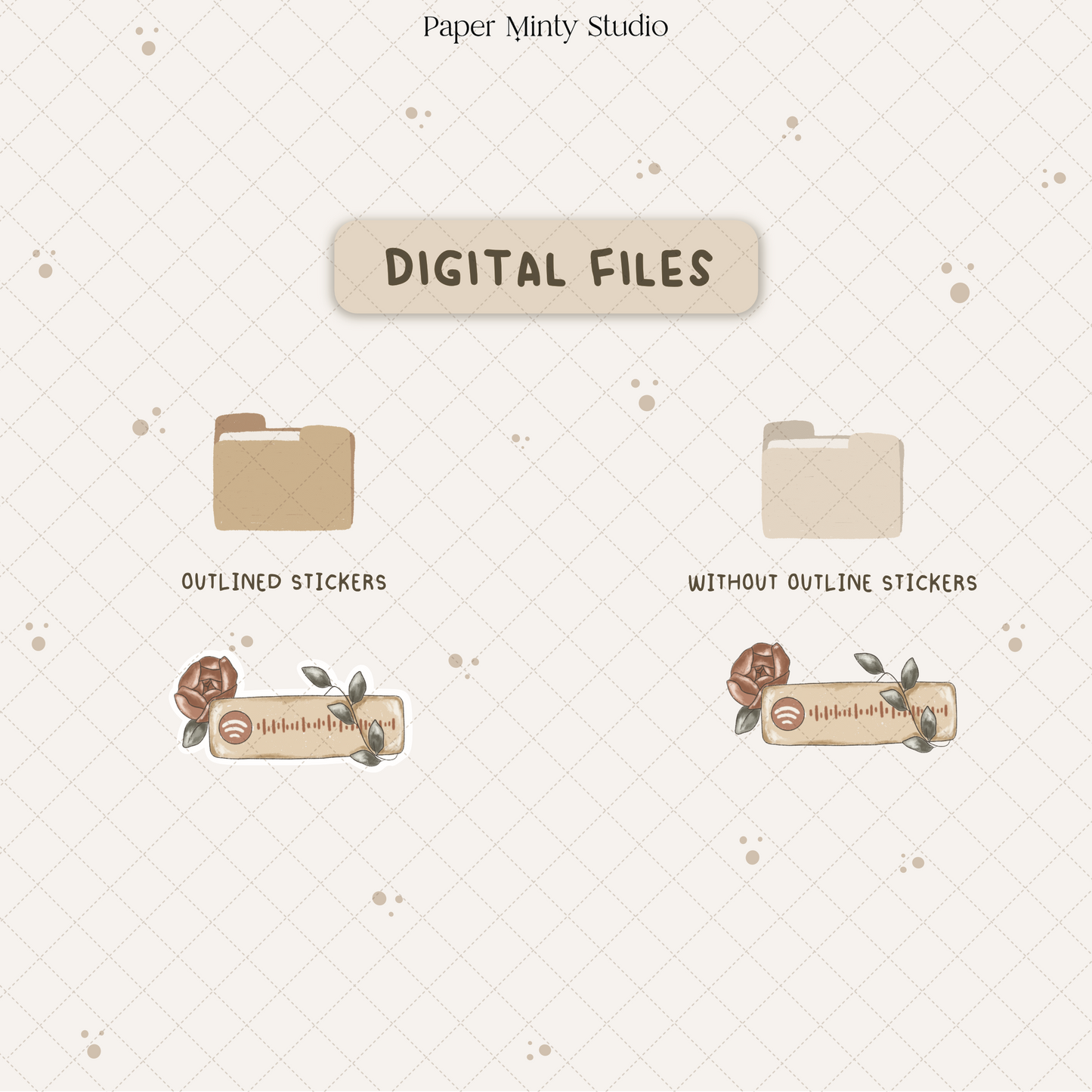 Good Vibes Music Printable Sticker Sheet and Digital GoodNotes Sticker Sheet