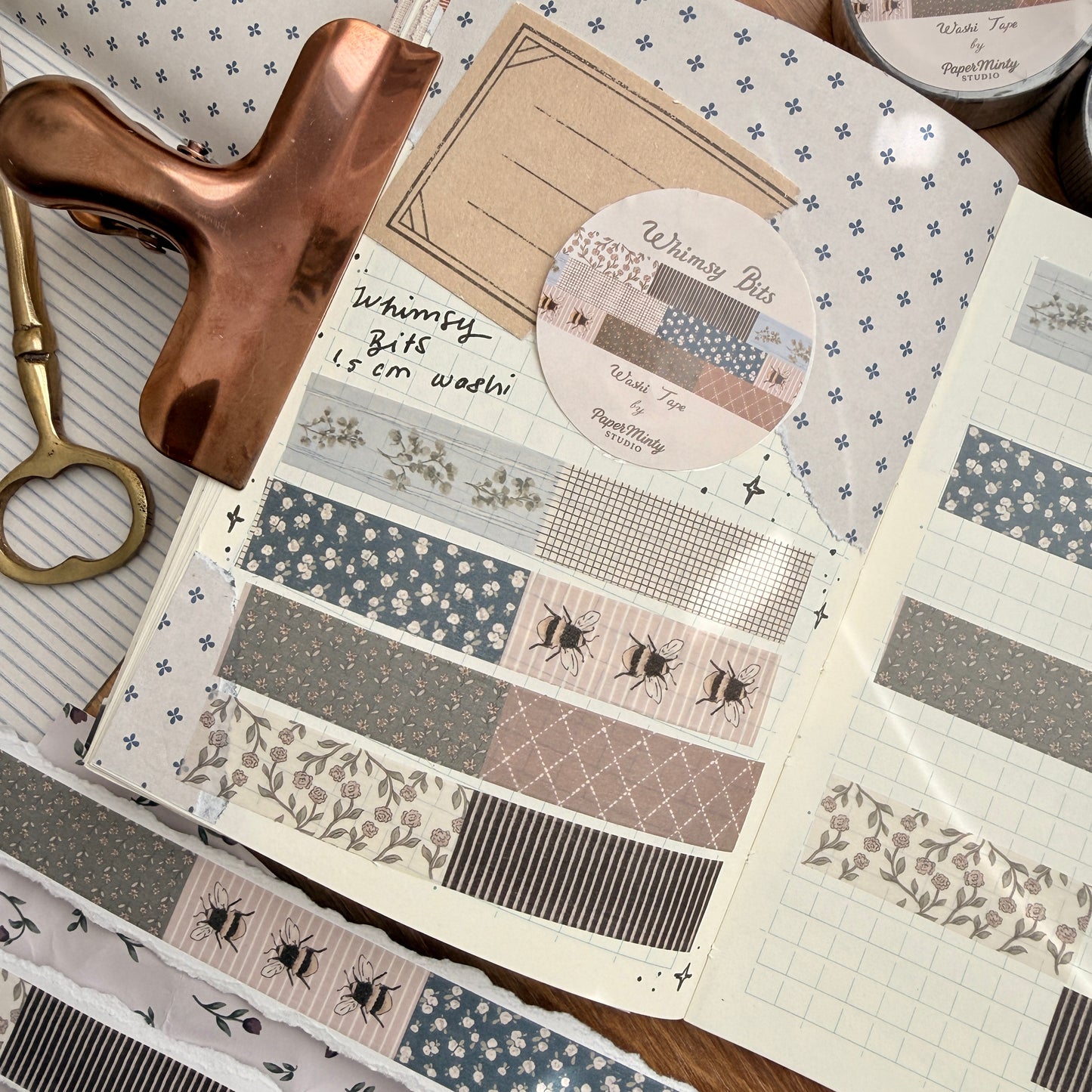 Whimsy Bits 1.5cm Washi Tape