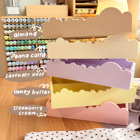 Cloud Box by Paper Minty Studio | Cozy Desk Organizer
