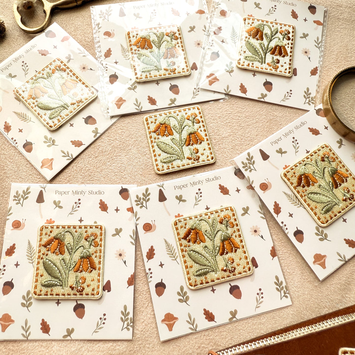 Autumn Bells Iron-On Patches