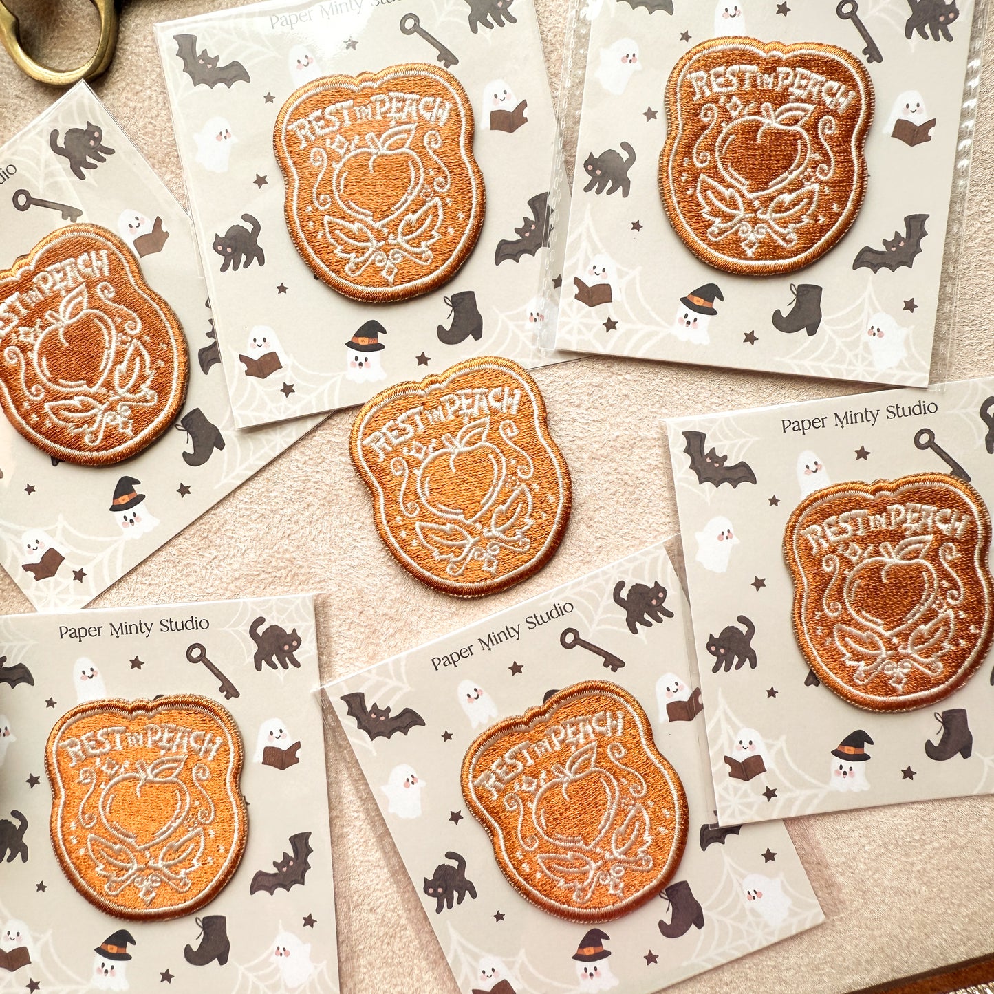 Rest in Peach Iron-On Patches