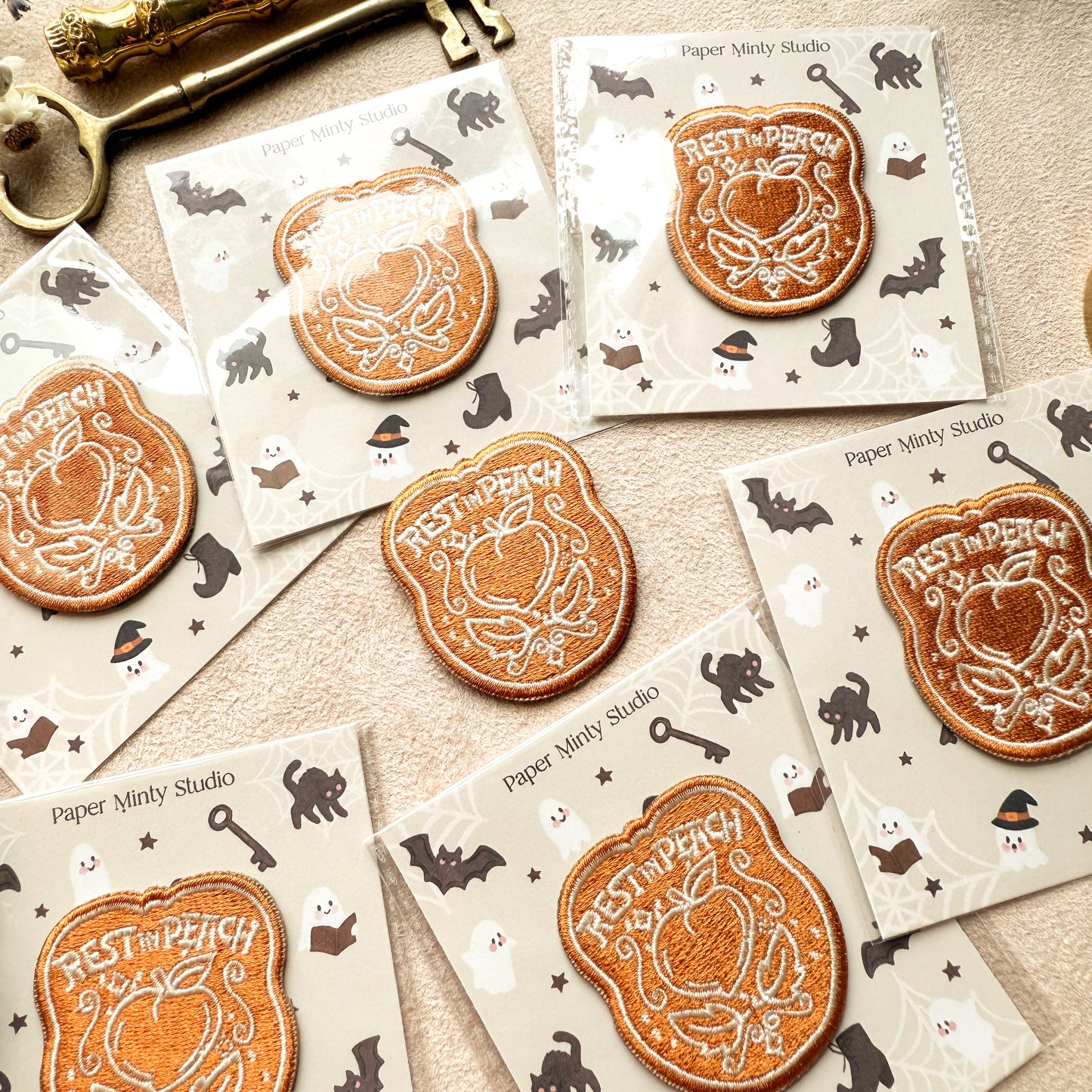 Rest in Peach Iron-On Patches