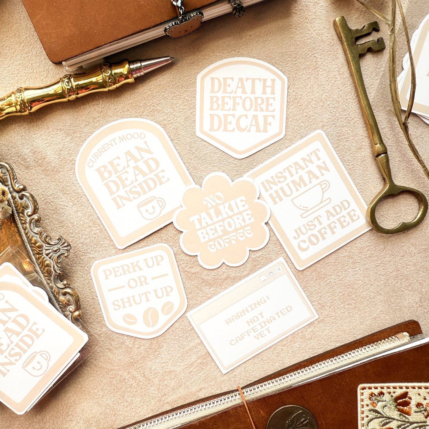 Coffee Rant Sticker Set
