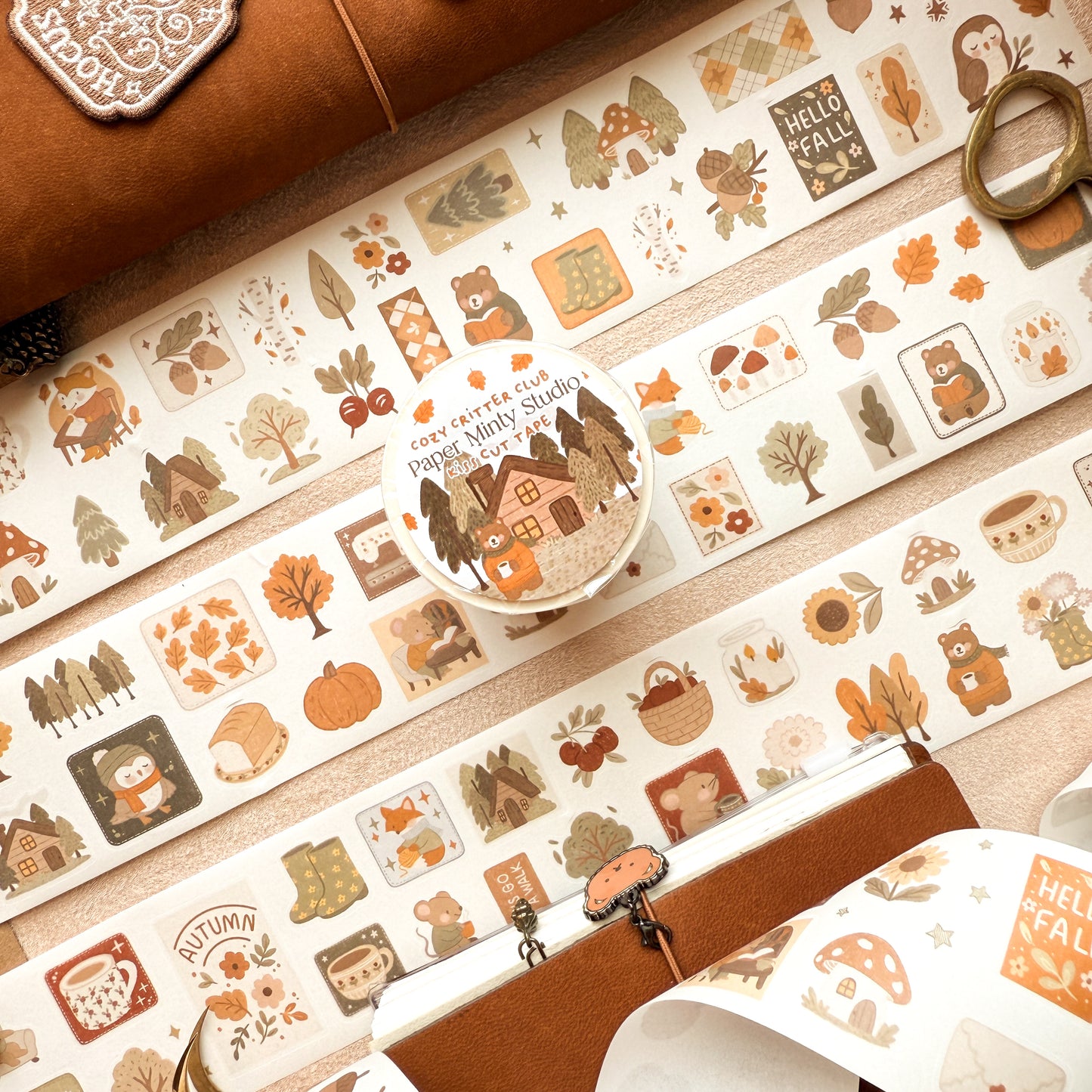 Cozy Critter Club Kiss Cut Tape