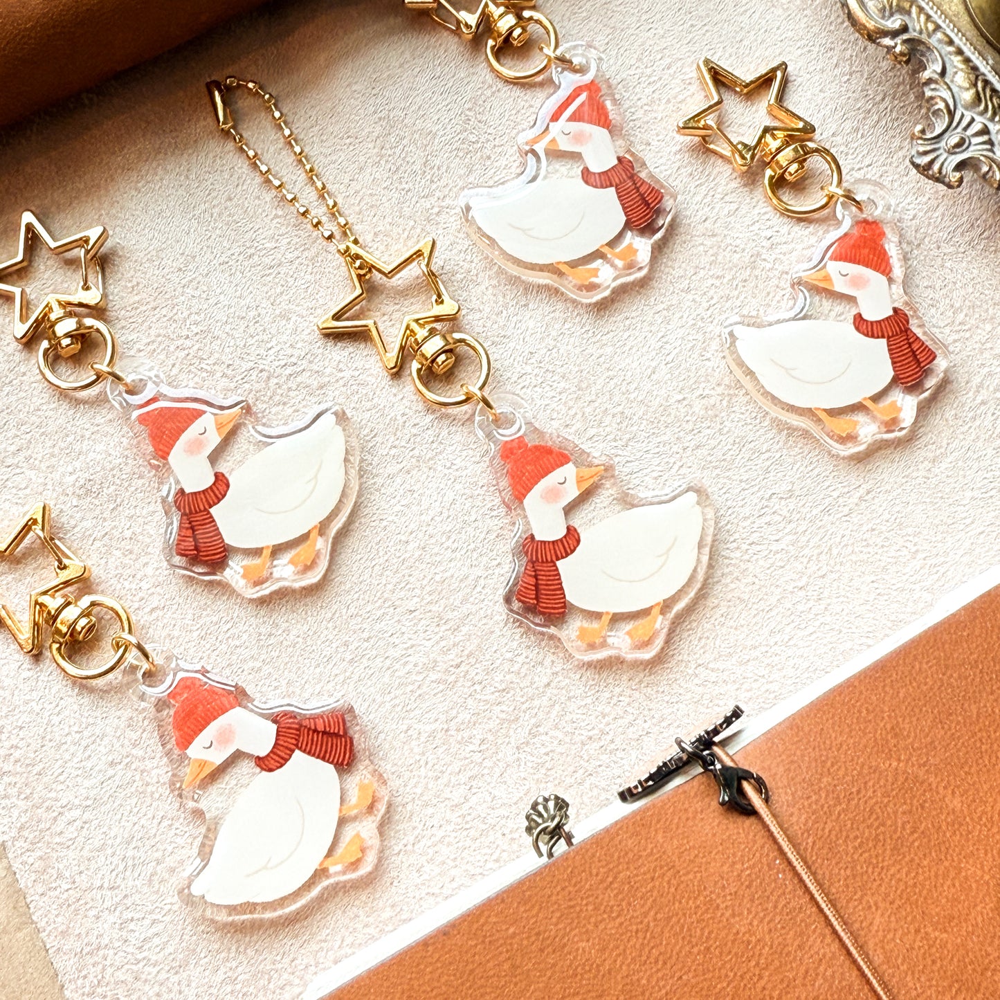 Clementine The Goose Keychain