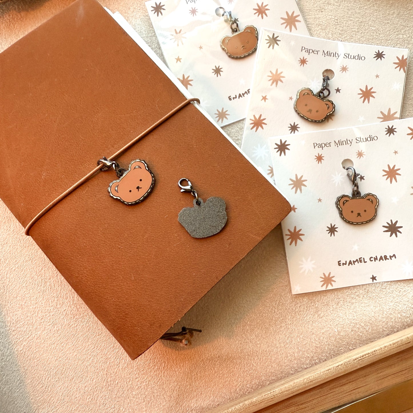 Bear Enamel Charm