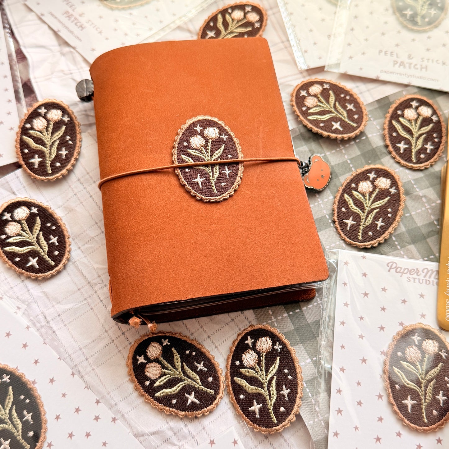 Folk Blooms Peel & Stick Patch