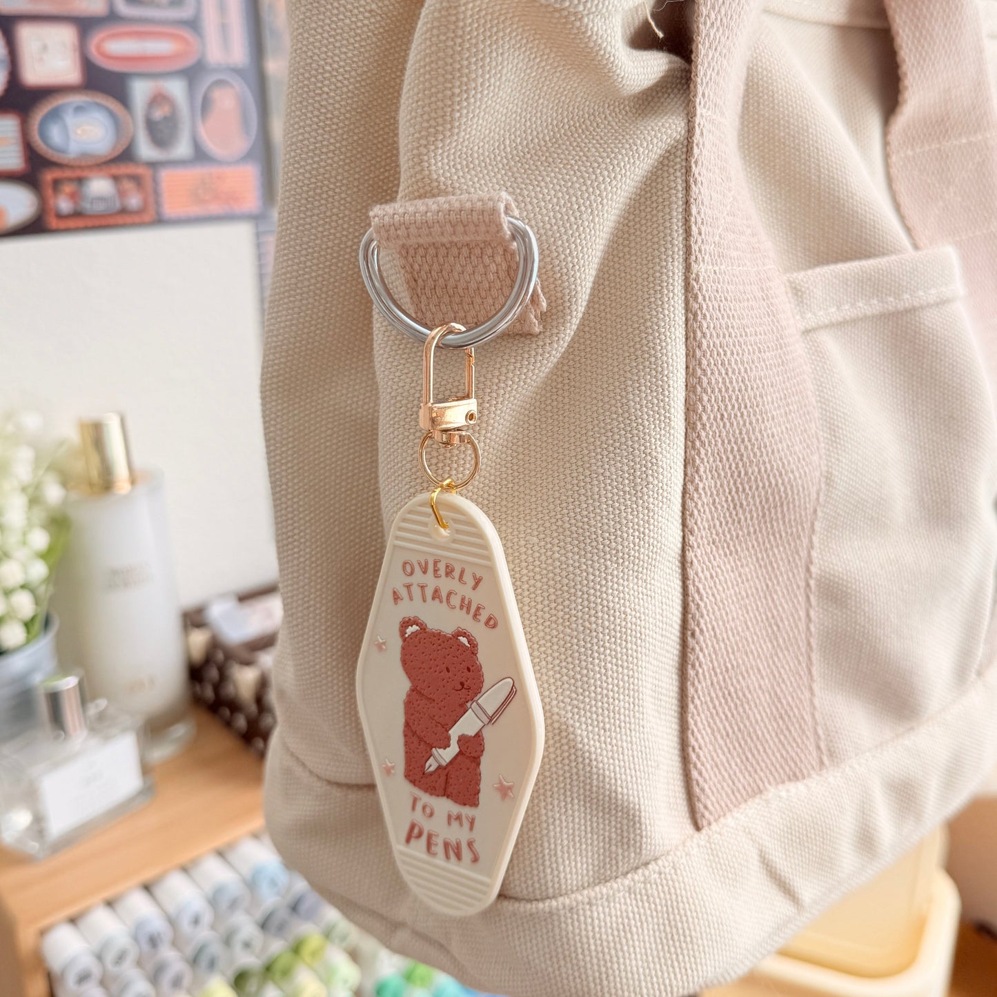 Overly Attached to my Pens Keychain