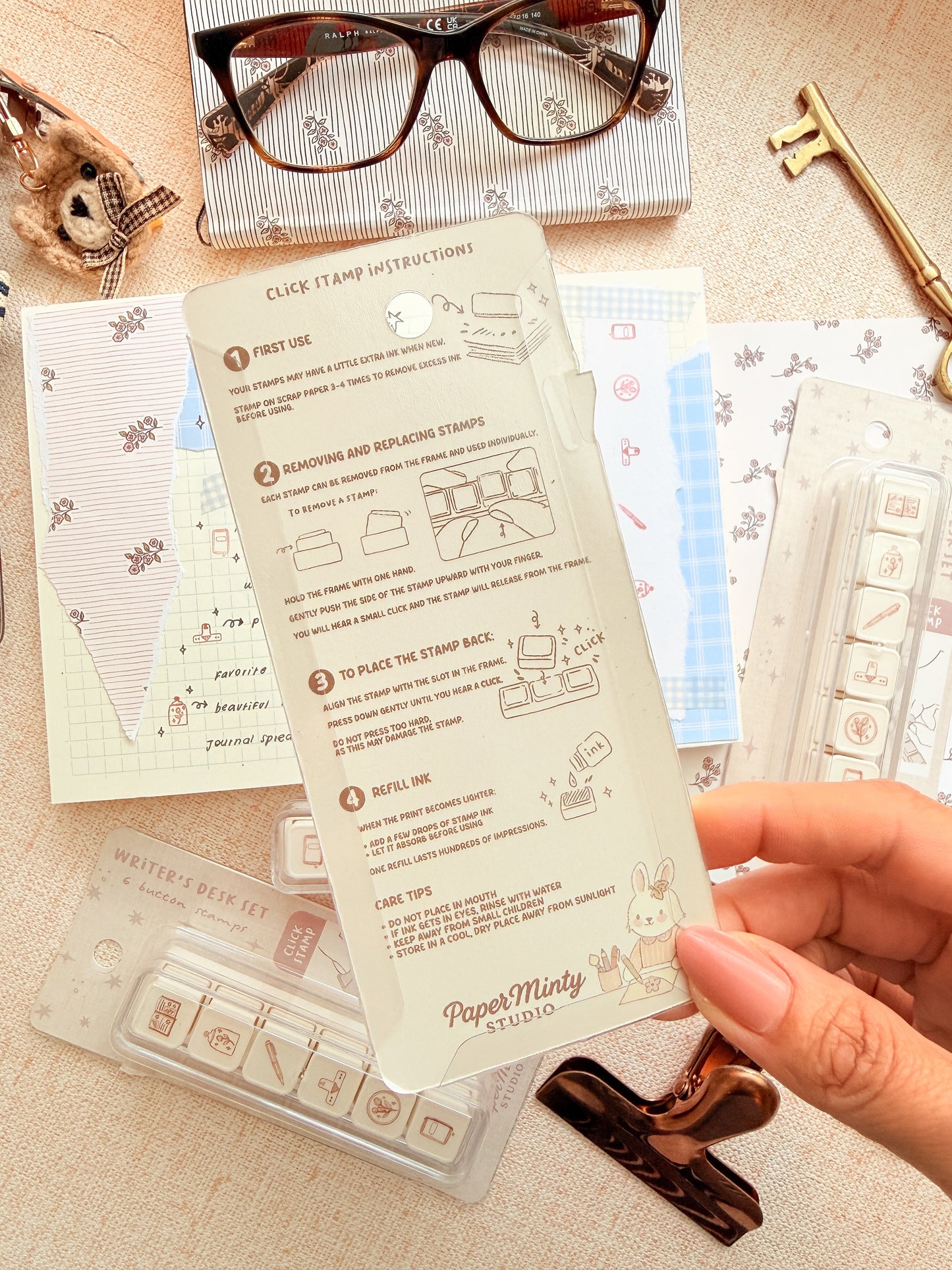Click Stamp Writer's Desk
