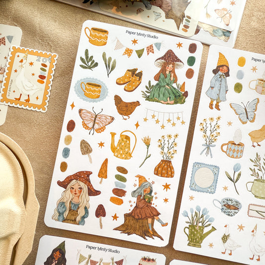 Garden Gnome Sticker Kit