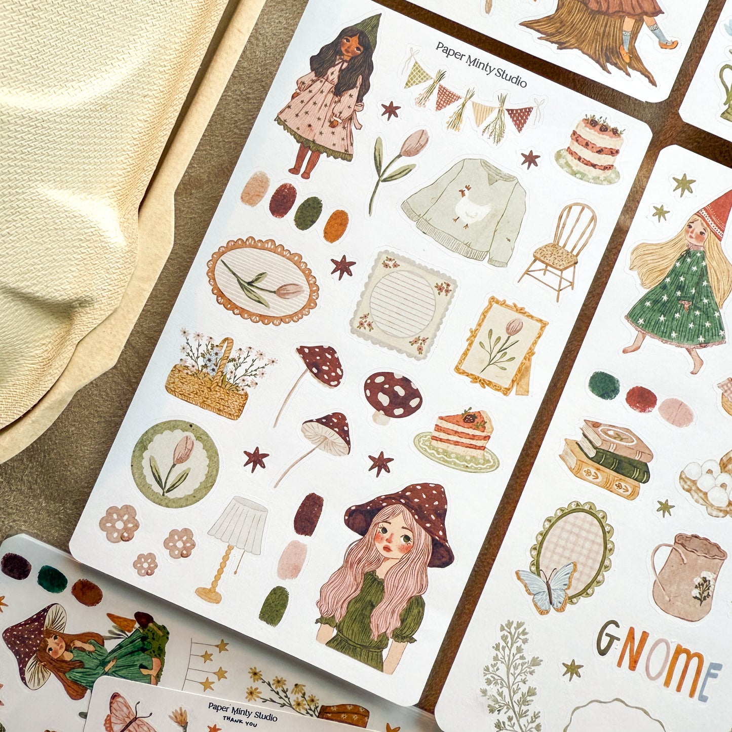 Garden Gnome Sticker Kit