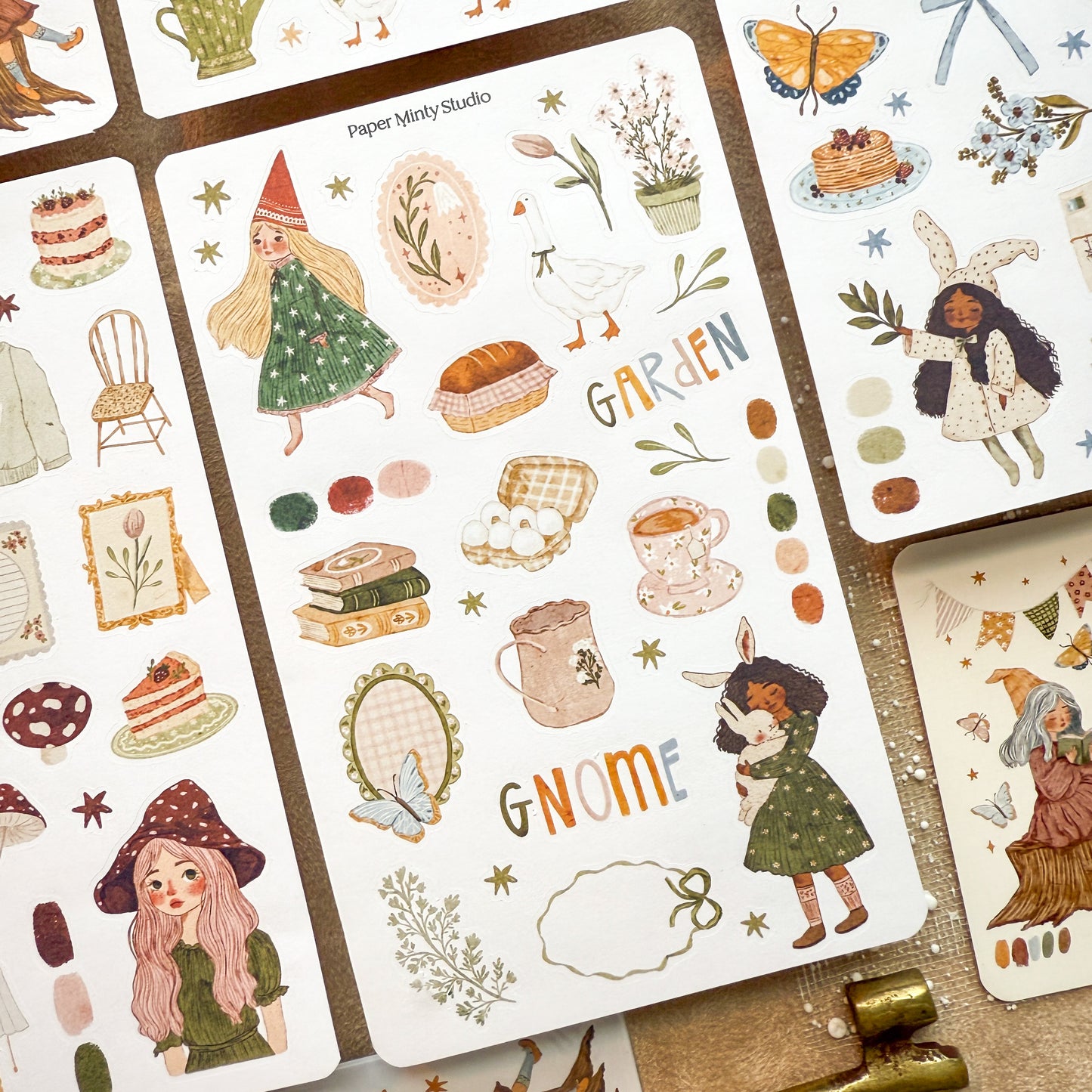 Garden Gnome Sticker Kit
