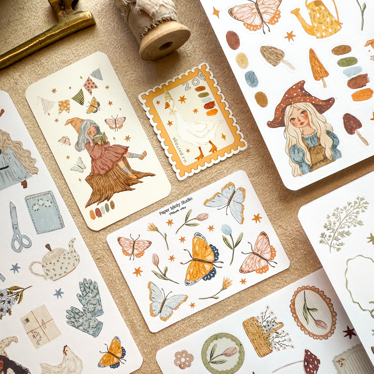 Garden Gnome Sticker Kit