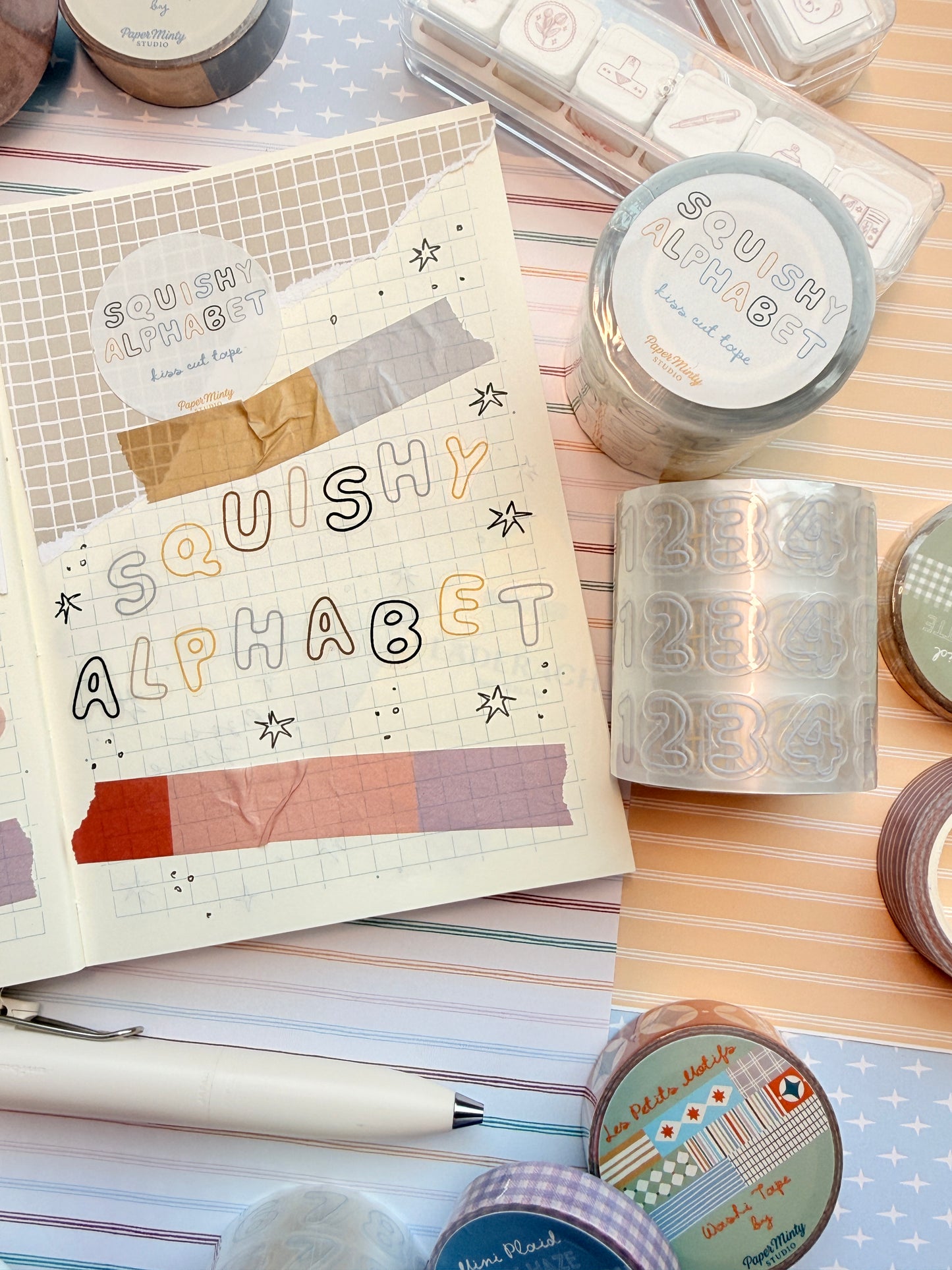 Squishy Letters Alphabet Kiss Cut Tape
