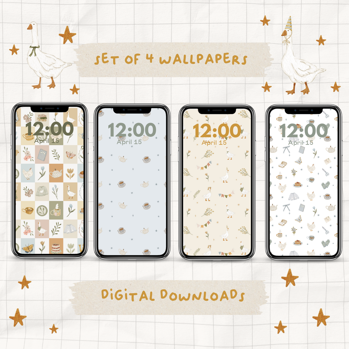Spring Phone Wallpapers (Set of 4) | DOWNLOAD |