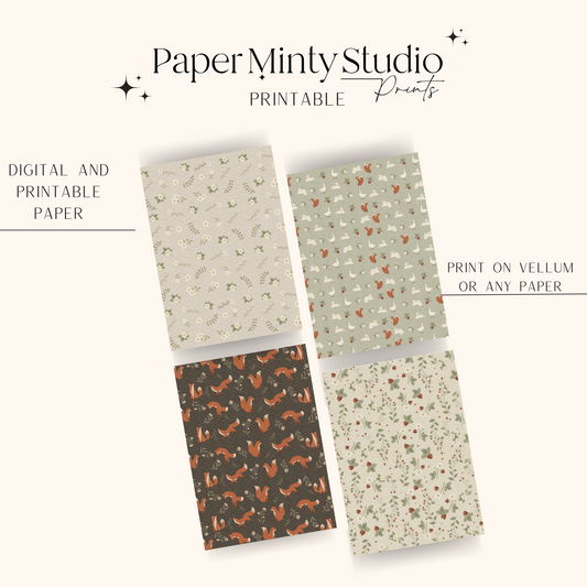 Printable Paper Folky