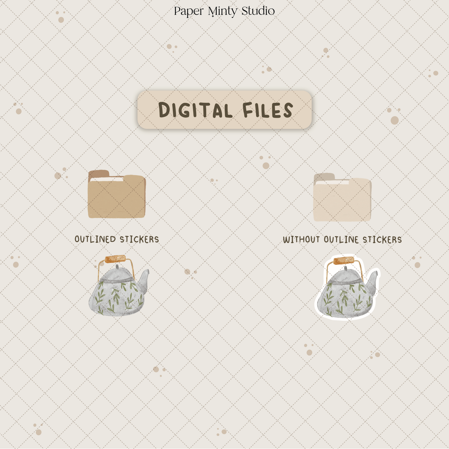 Sunday In Bed Printable Sticker Sheet and Digital GoodNotes Sticker Sheet
