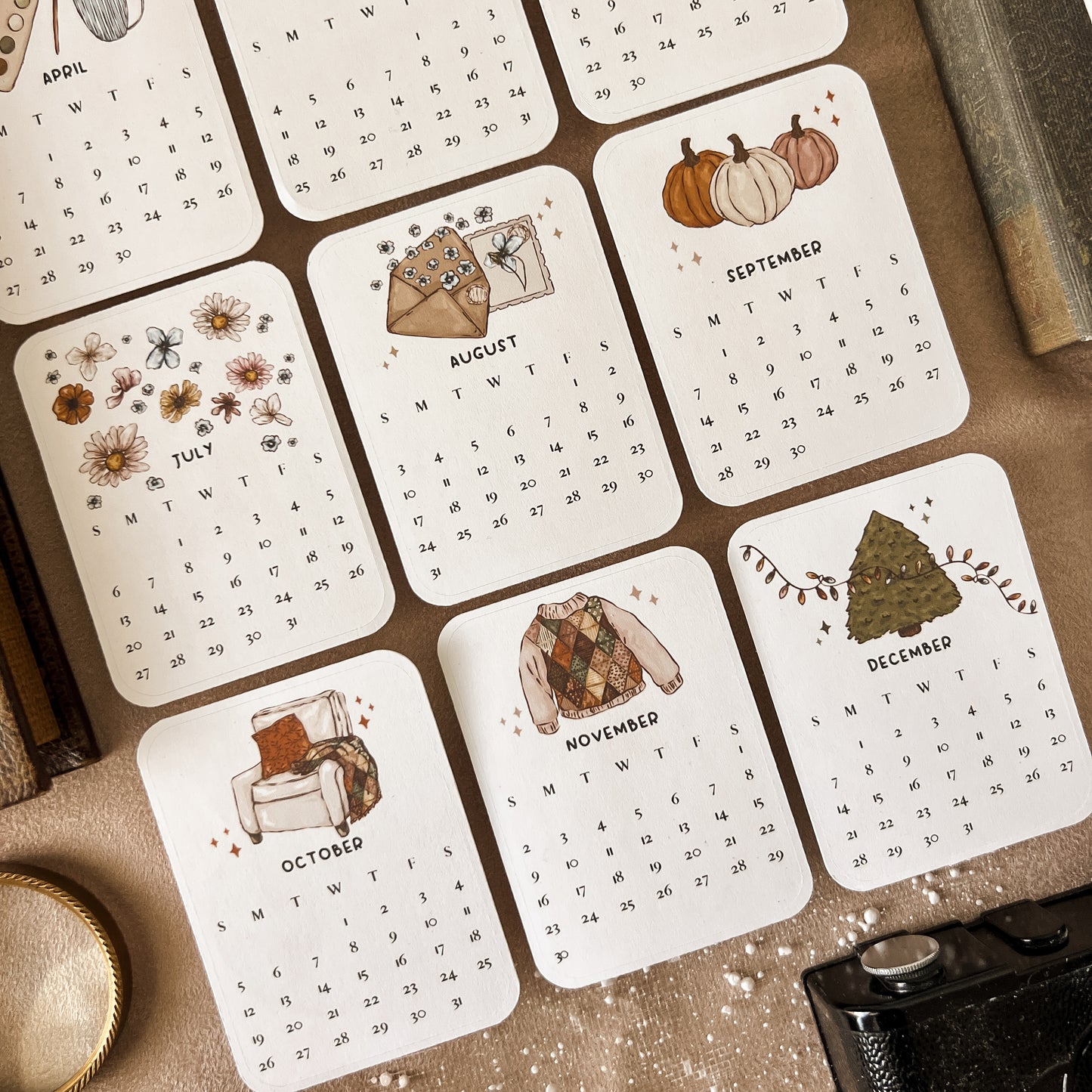 [PRE-ORDER] Seasons Sticker Kit + Monthly Calendar 2025 Kit