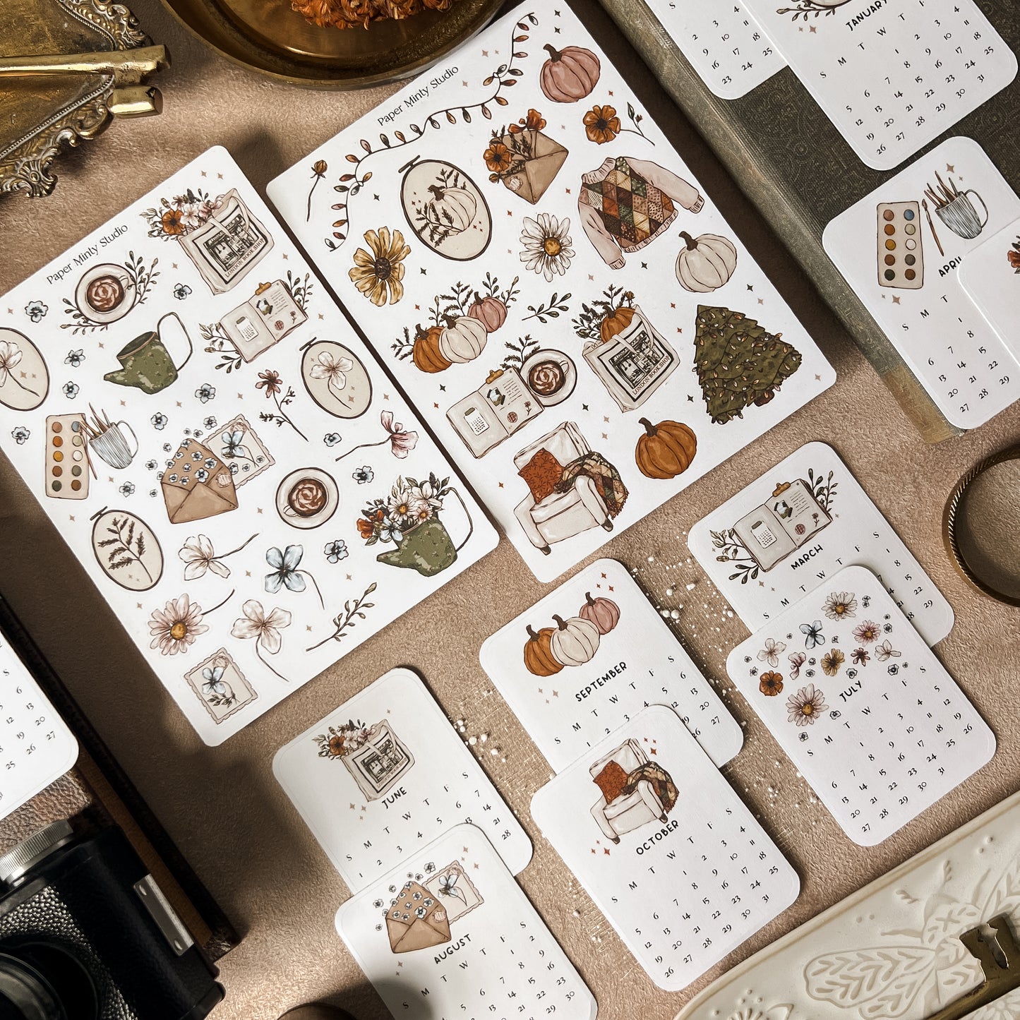 [PRE-ORDER] Seasons Sticker Kit + Monthly Calendar 2025 Kit