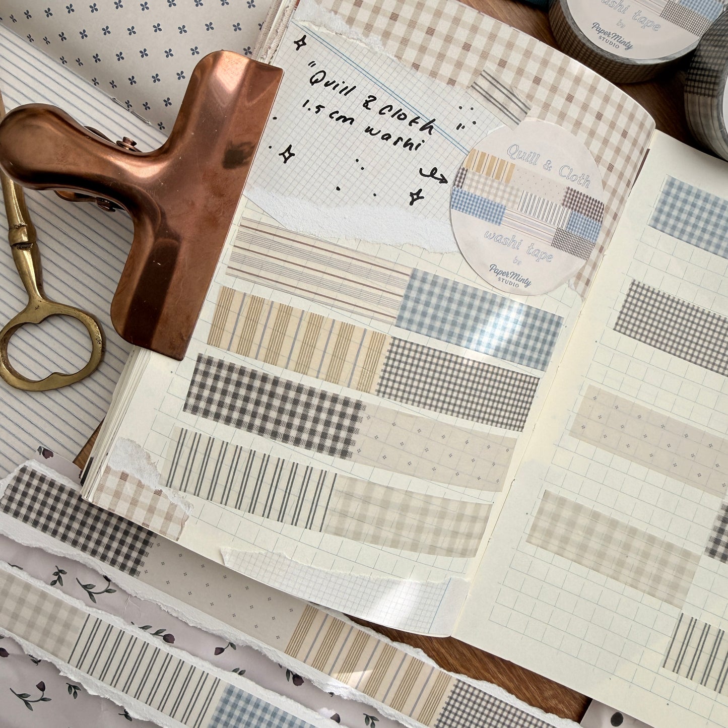 Quill & Cloth 1.5cm Washi Tape