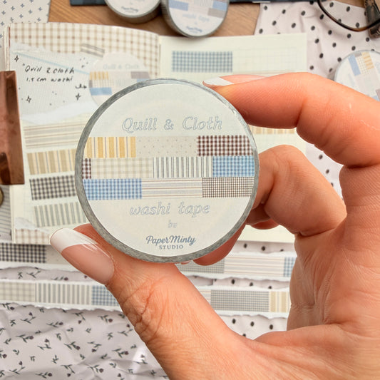 Quill & Cloth 1.5cm Washi Tape