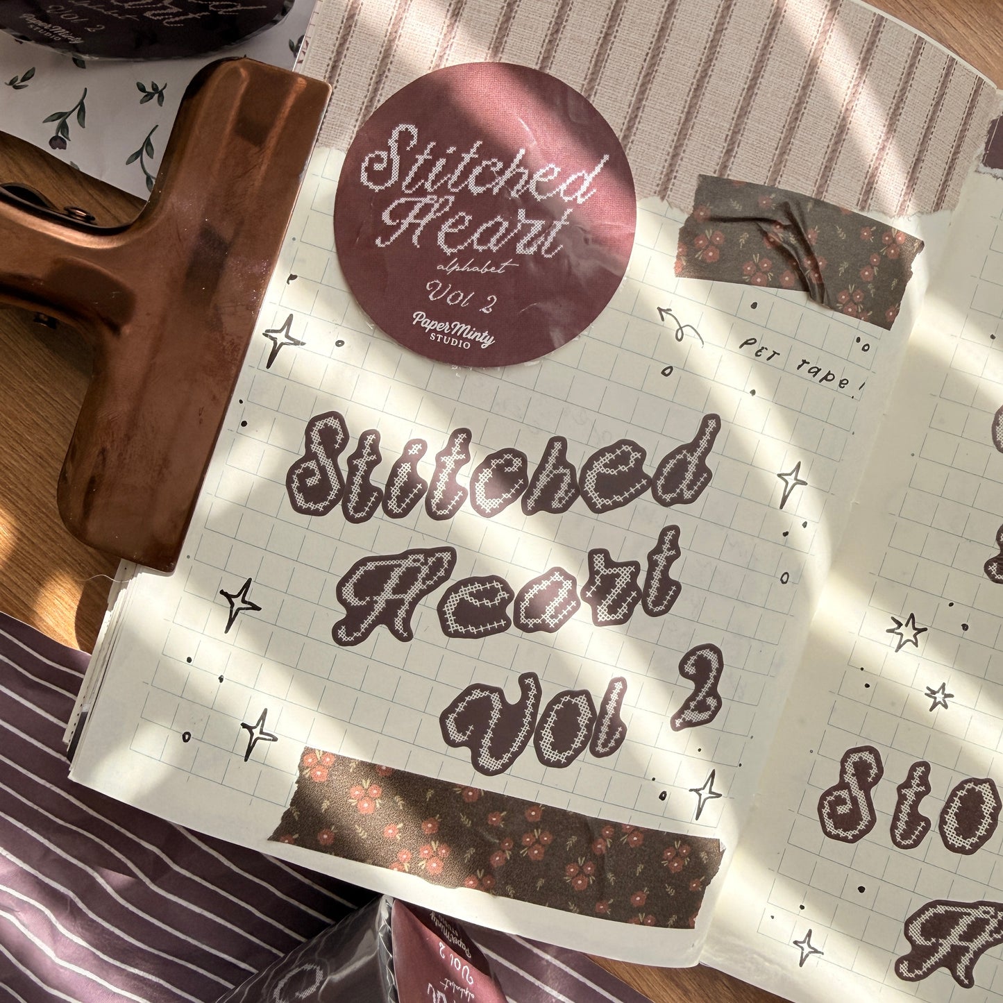 Stitched Heart Vol 2 Kiss Cut Tape