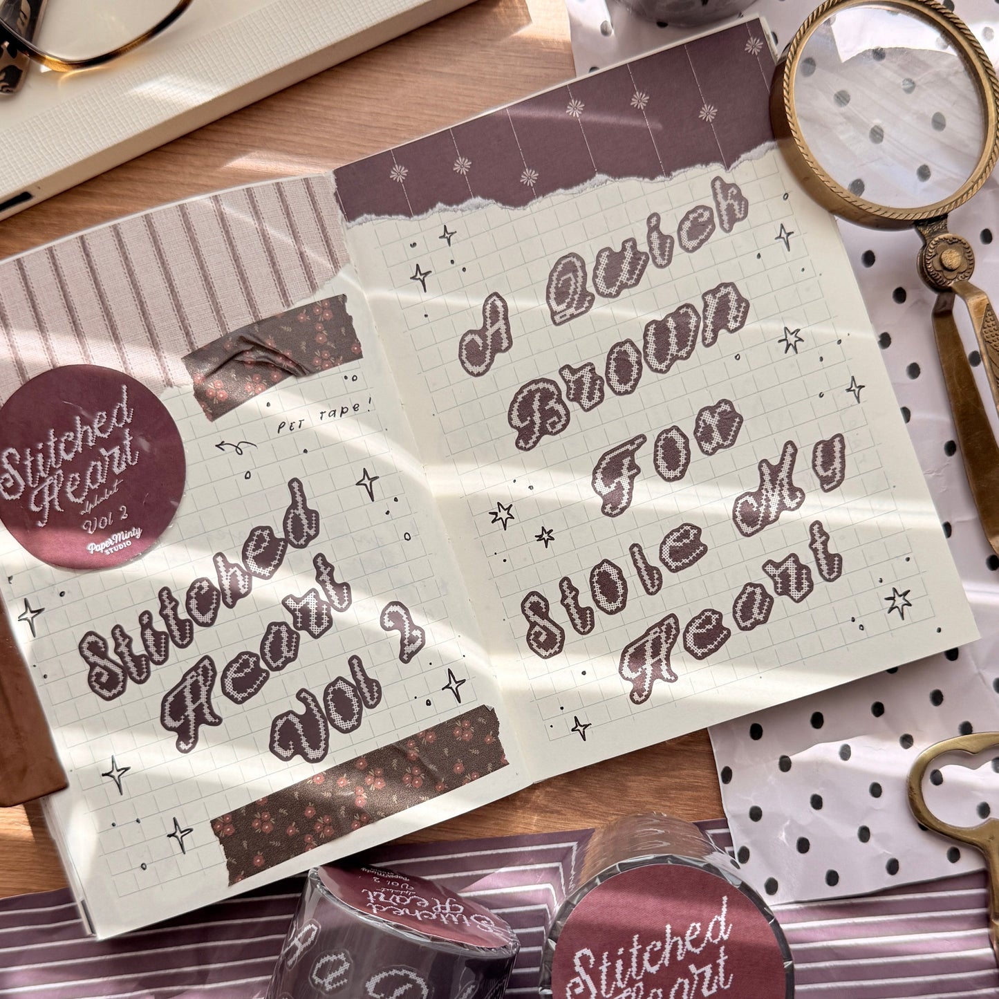 Stitched Heart Vol 2 Kiss Cut Tape
