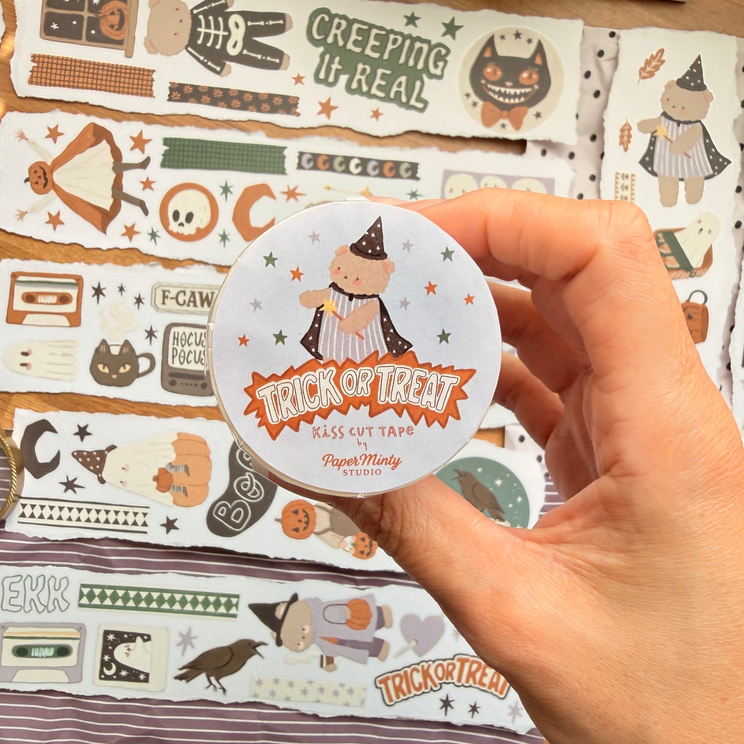 Trick or Treat Kiss Cut Tape