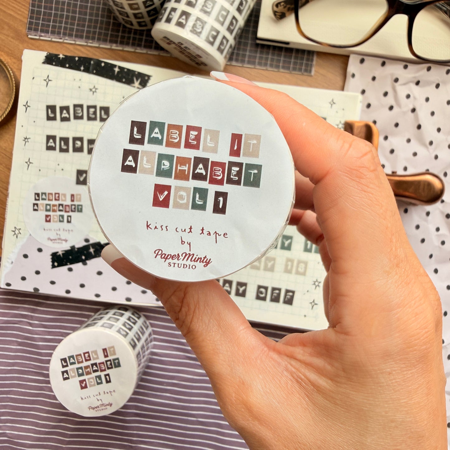 Label it Alphabet Vol 1 Kiss Cut Tape