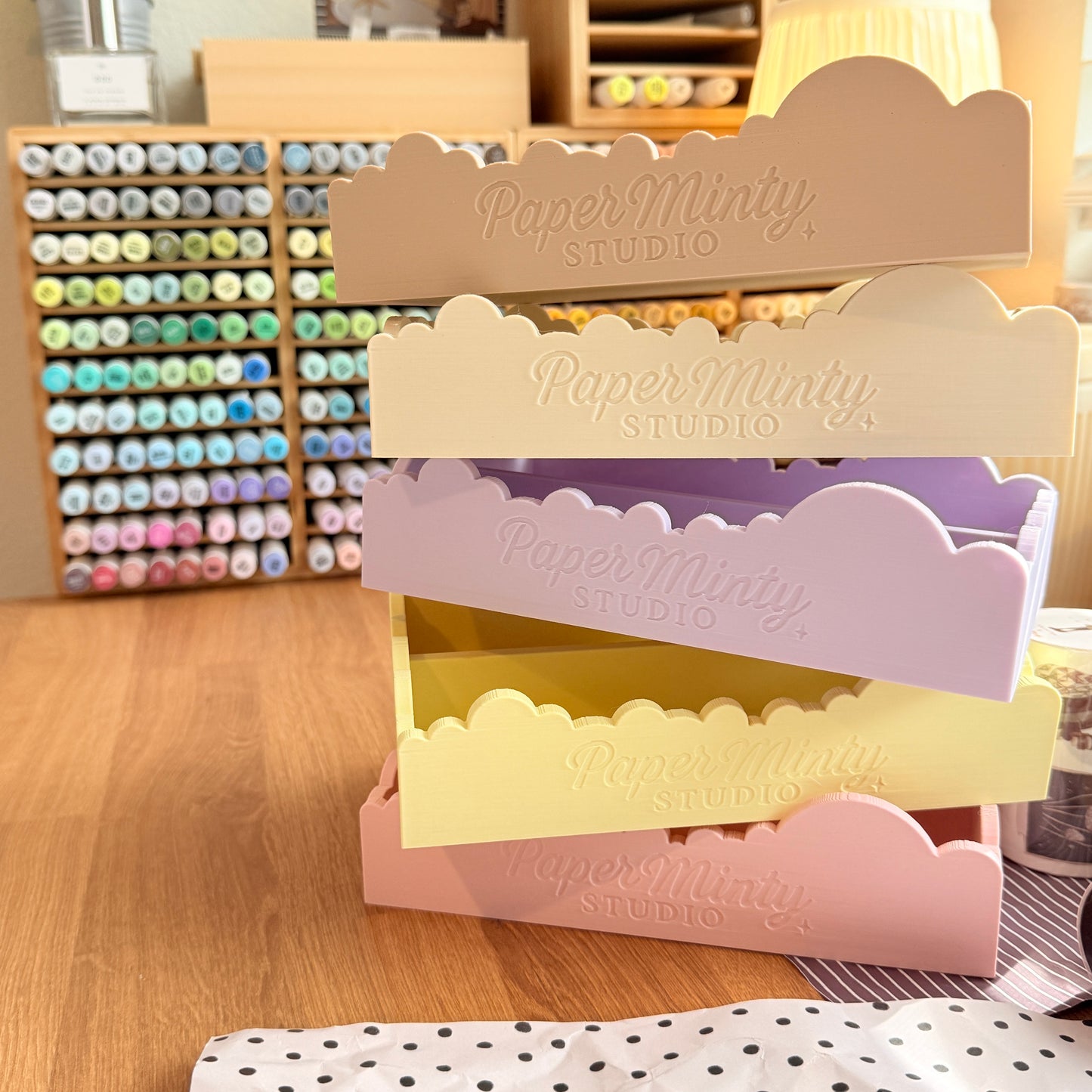 Cloud Box by Paper Minty Studio | Cozy Desk Organizer