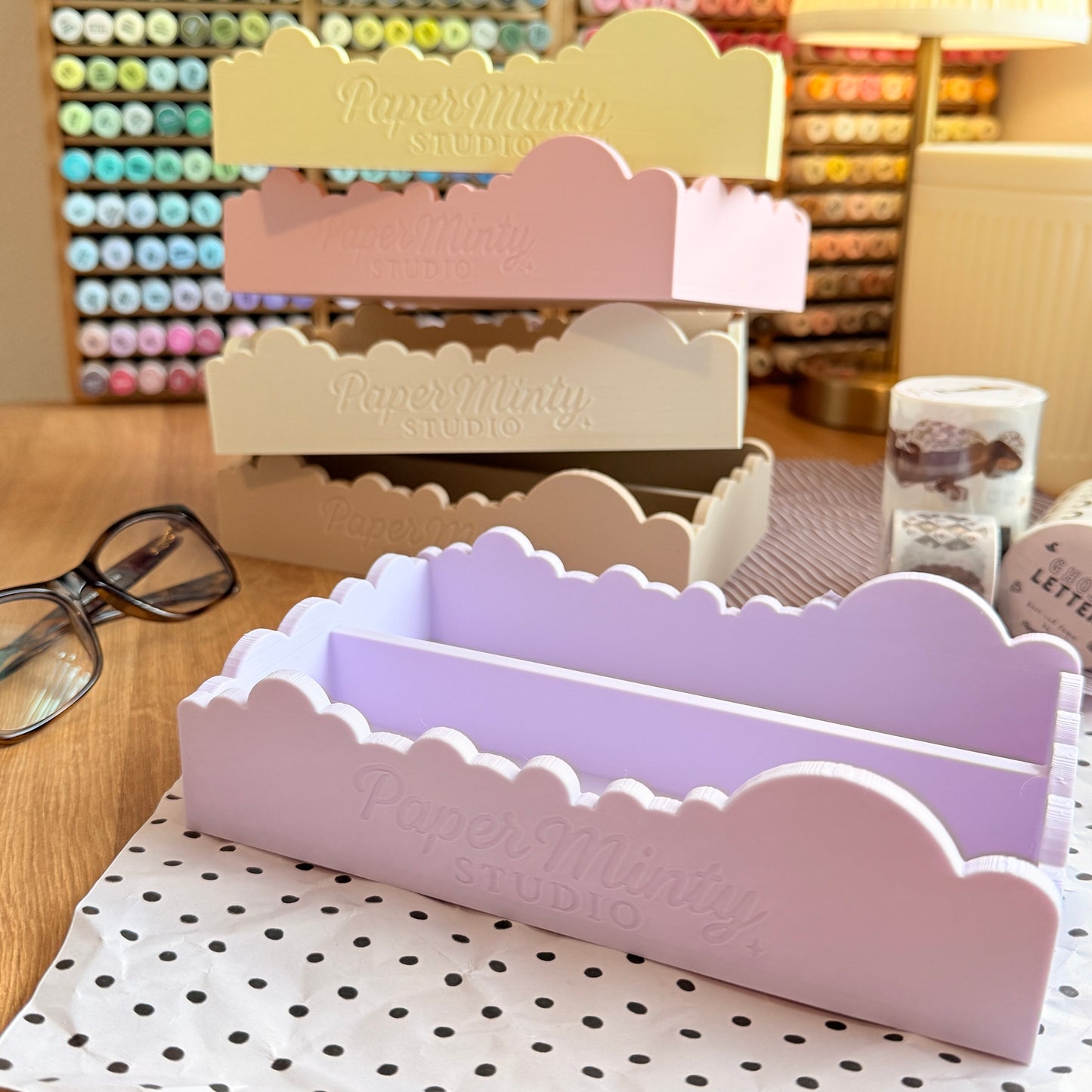 Cloud Box by Paper Minty Studio | Cozy Desk Organizer
