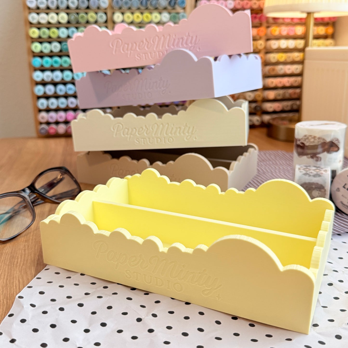 Cloud Box by Paper Minty Studio | Cozy Desk Organizer