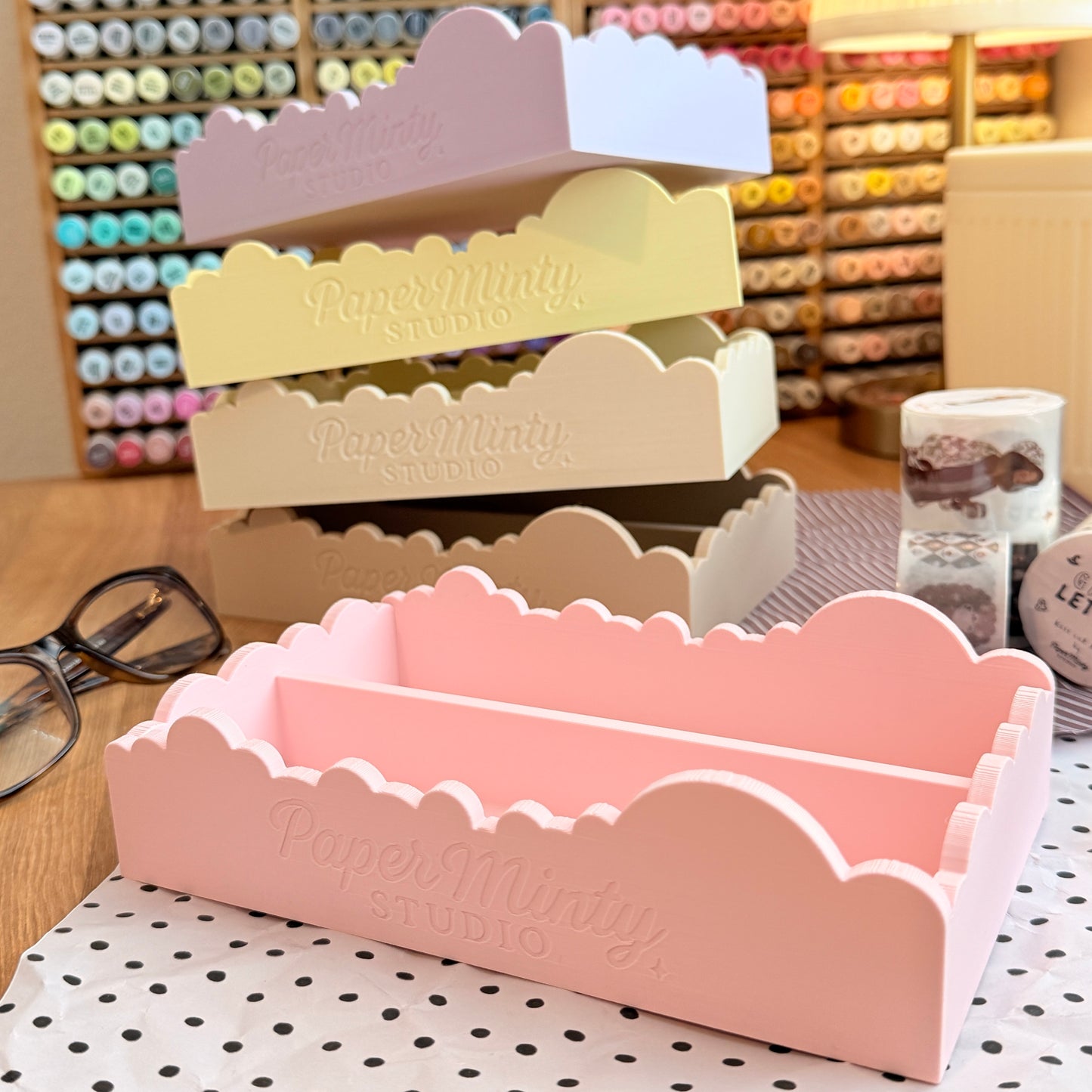 Cloud Box by Paper Minty Studio | Cozy Desk Organizer