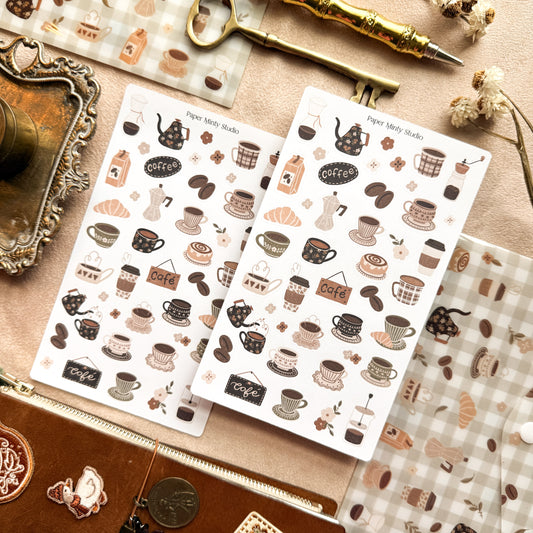 Coffee Dreams Sticker Sheet