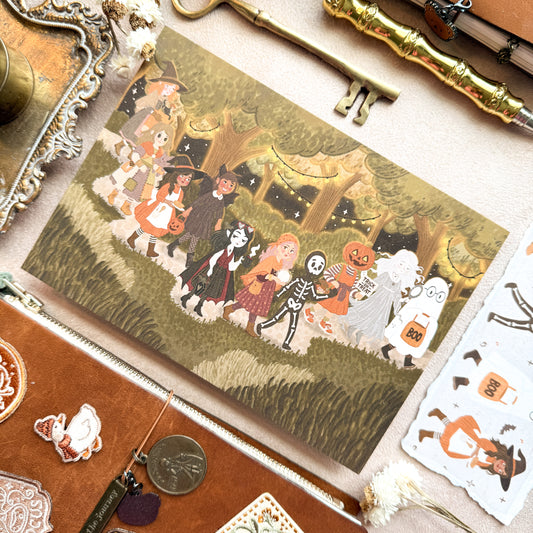 Halloween Forest Parade PRINT