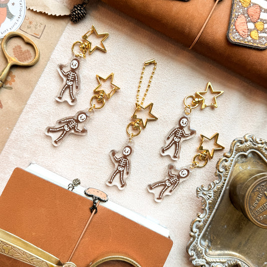 Friendly Skeleton Keychain