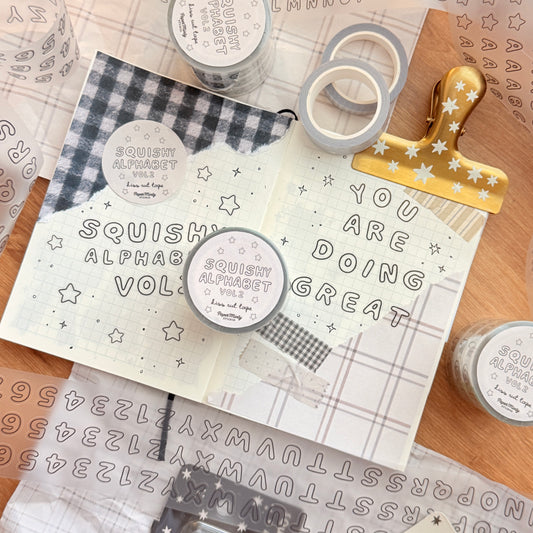 Squishy Alphabet Vol 2 Kiss Cut Tape