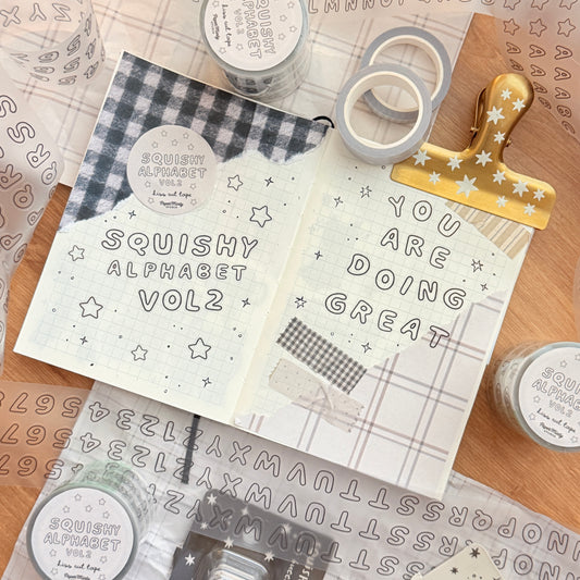 Squishy Alphabet Vol 2 Kiss Cut Tape