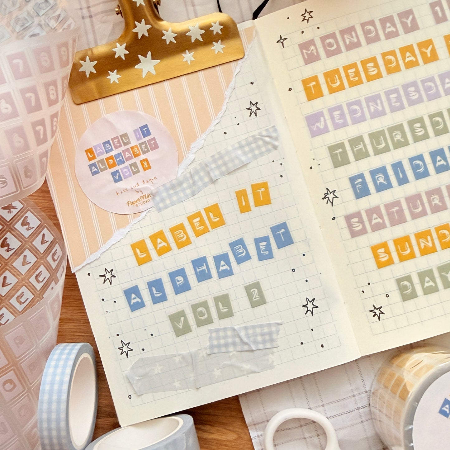 Label it Alphabet Vol 2 Kiss Cut Tape