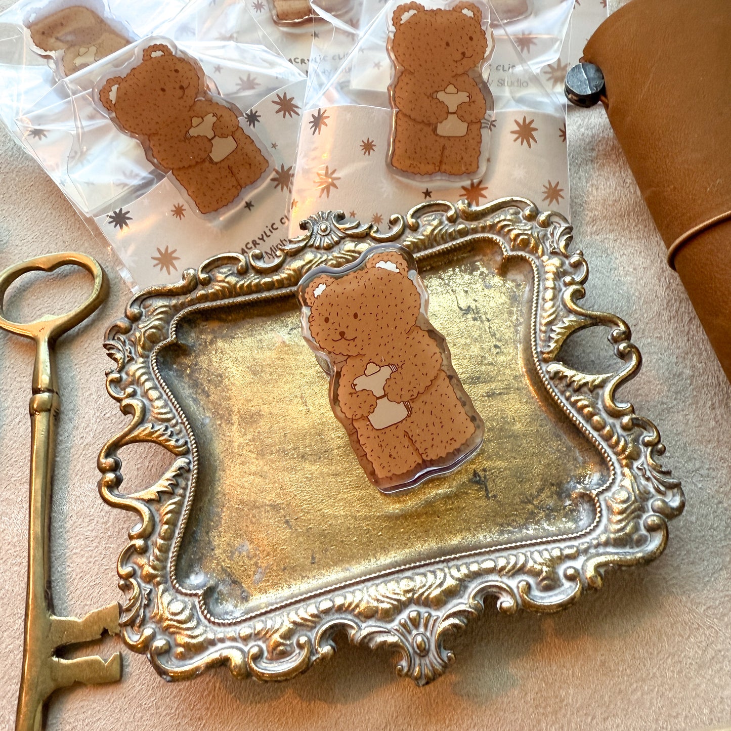 Epoxy Bear Clip