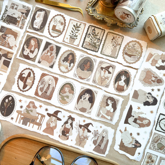 *RESTOCK* Folk Girl Kiss Cut Tape