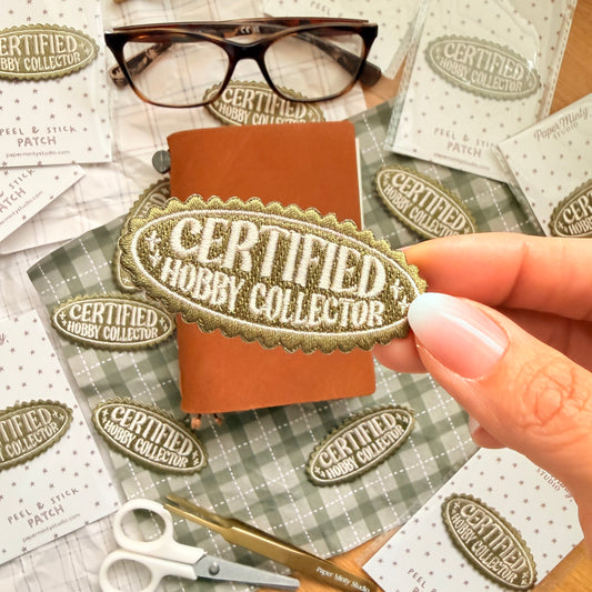 Certified Hobby Collector Peel & Stick Patch
