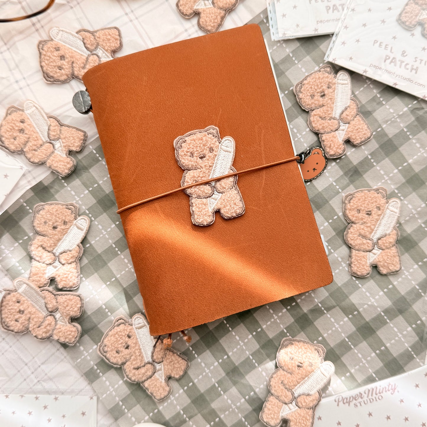 Fluffy Bear Chenille Peel & Stick Patch