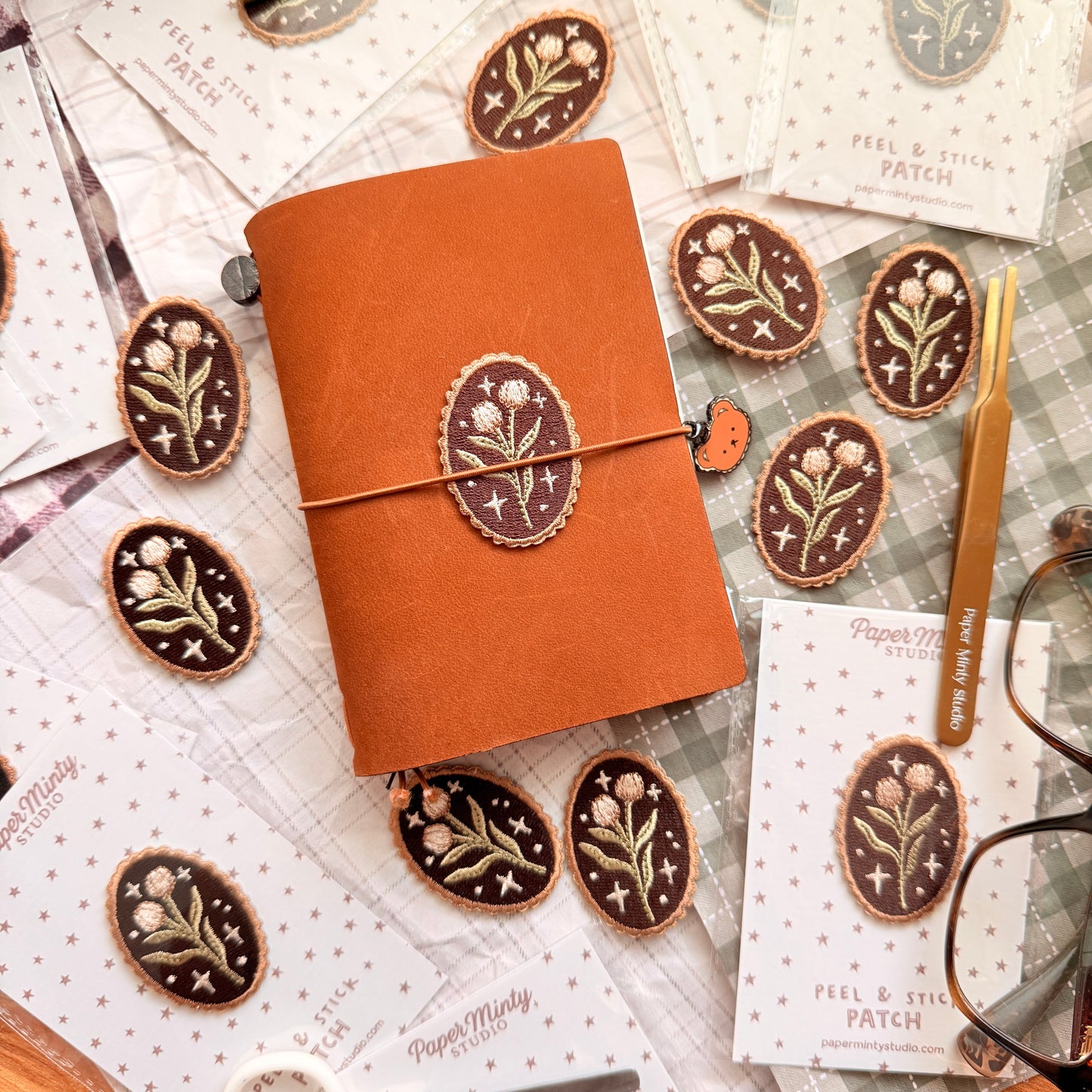 Folk Blooms  Peel & Stick Patch