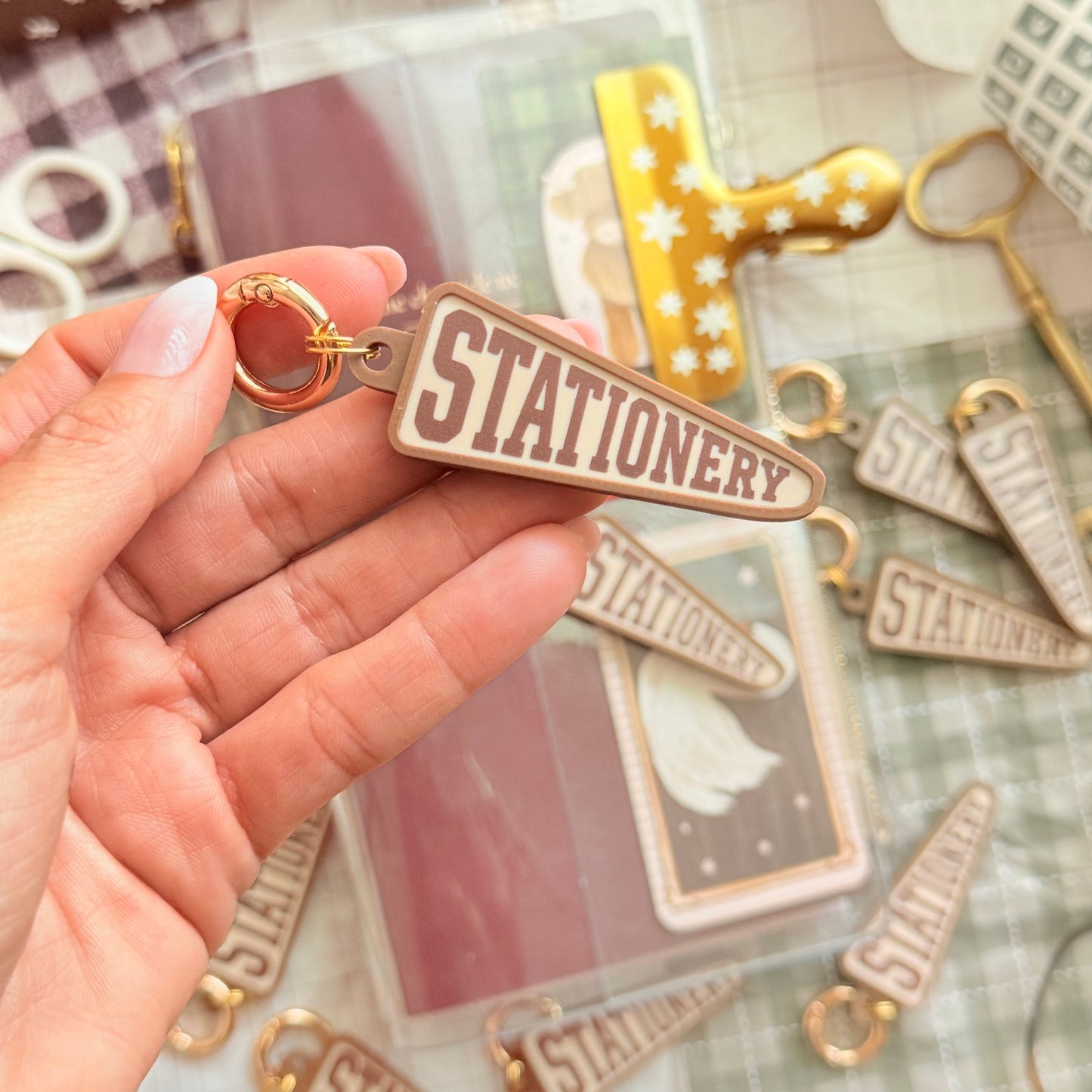 Stationery Banner Keychain