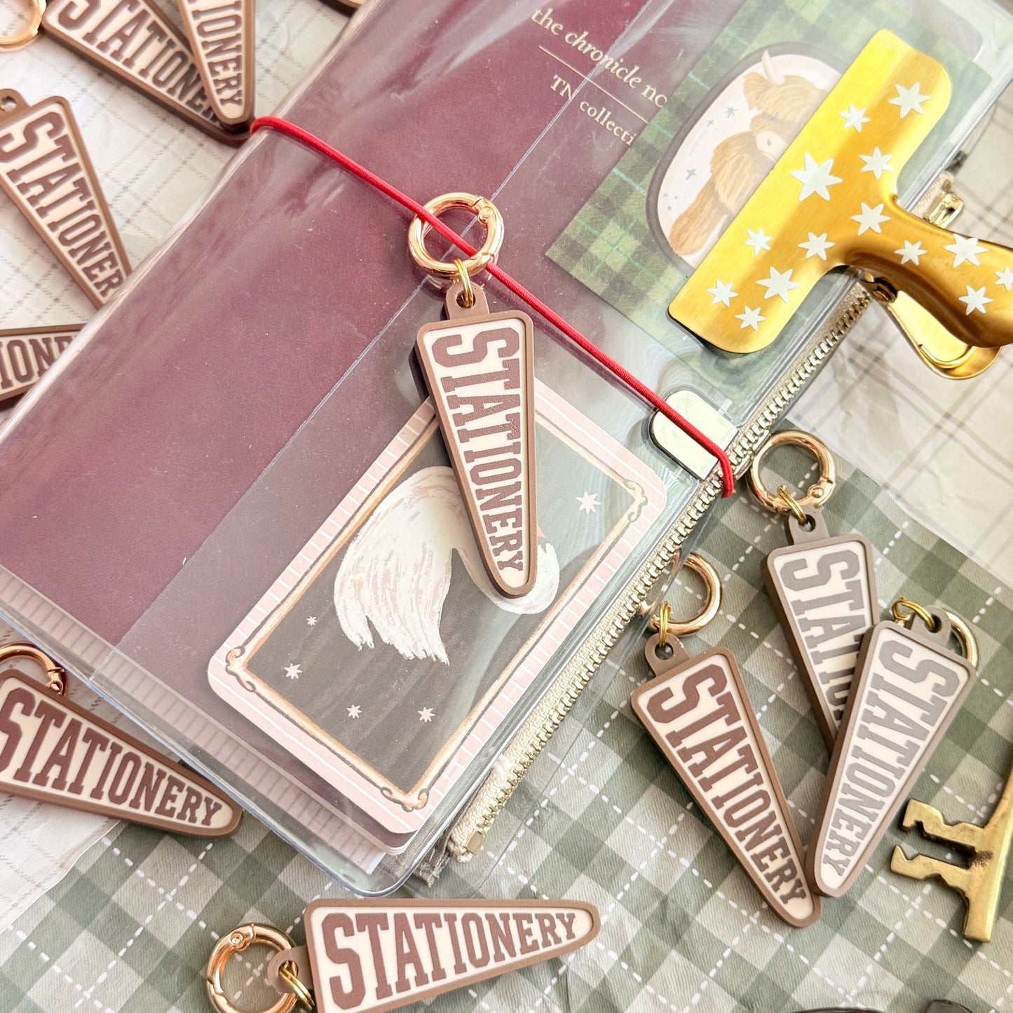 Stationery Banner Keychain