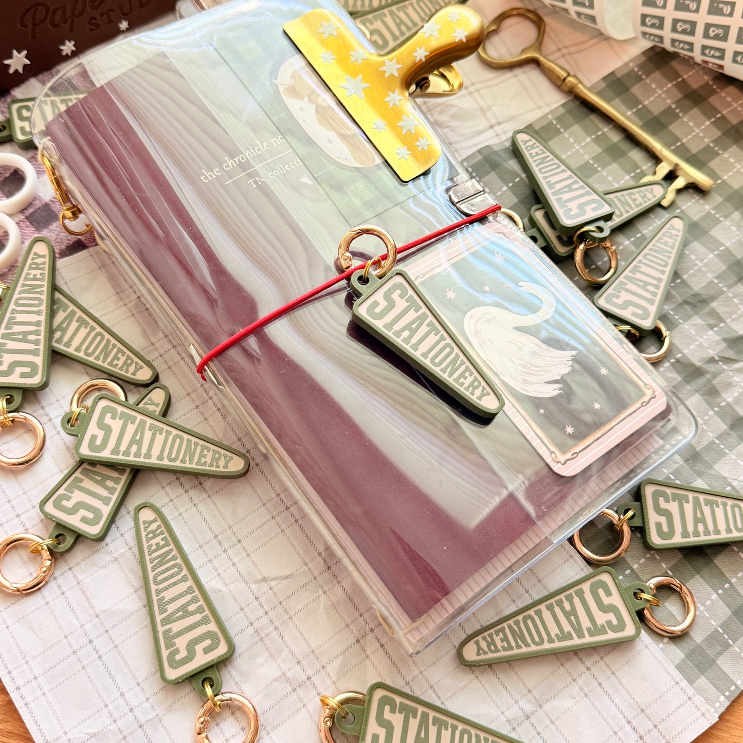 Stationery Banner Keychain
