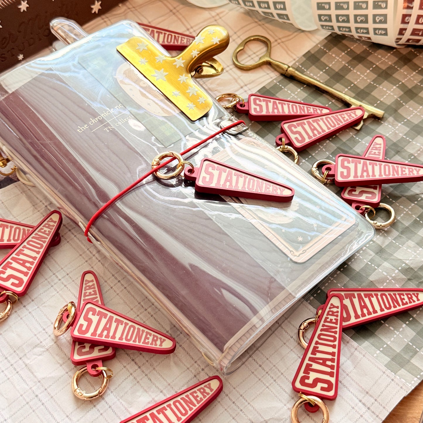 Stationery Banner Keychain